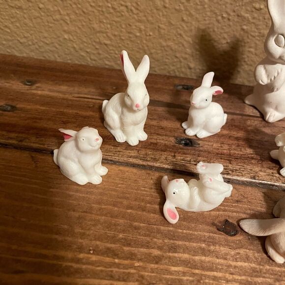 Vintage Bunny Family set of 5 - Picture 3 of 12